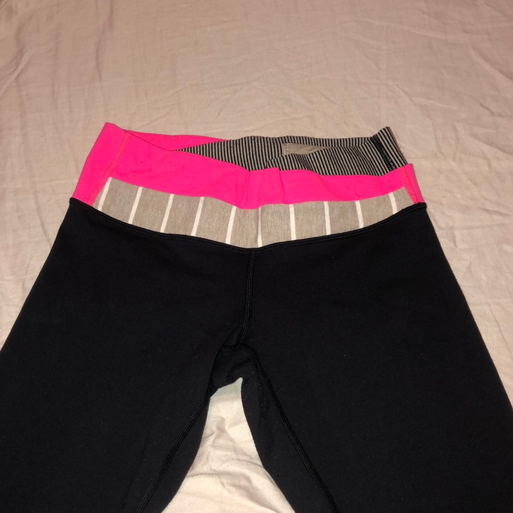 Lulu Lemon Full Length Leggings with Colored Band